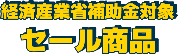 経済産業省補助金対象セール商品